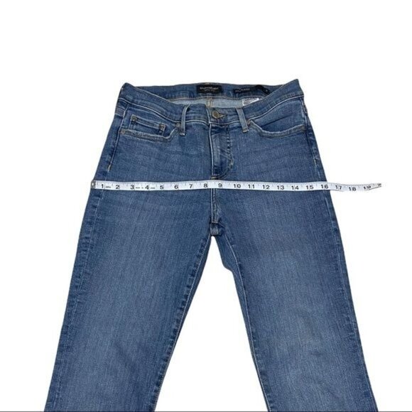 Banana Republic Blue Mid-Rise Skinny Jeans Size 26 - Picture 3 of 8